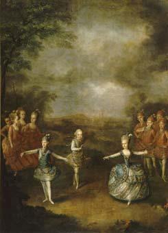 Johann Georg Weikert Fete Organized to Celebrate the Marriage of the Emperor Joseph II to Princess Marie-Josephe of Bavaria Germany oil painting art